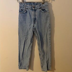 Vintage Levi’s Kids 550 Relaxed Fit Size 14, W 27 Orange Tab